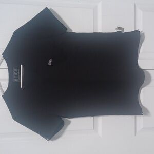 Figs Catarina 1 Pocket Black Scrub Top SzS